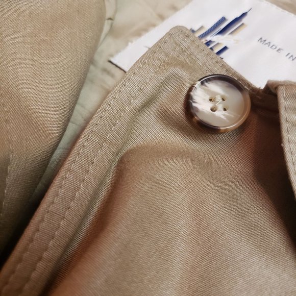 Vintage Misty Harbor Trench Wrap coat size 12US single breast Khaki mid calf - Picture 16 of 16